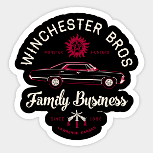 Family Business - Winchester Bros - Occult Horror Sticker